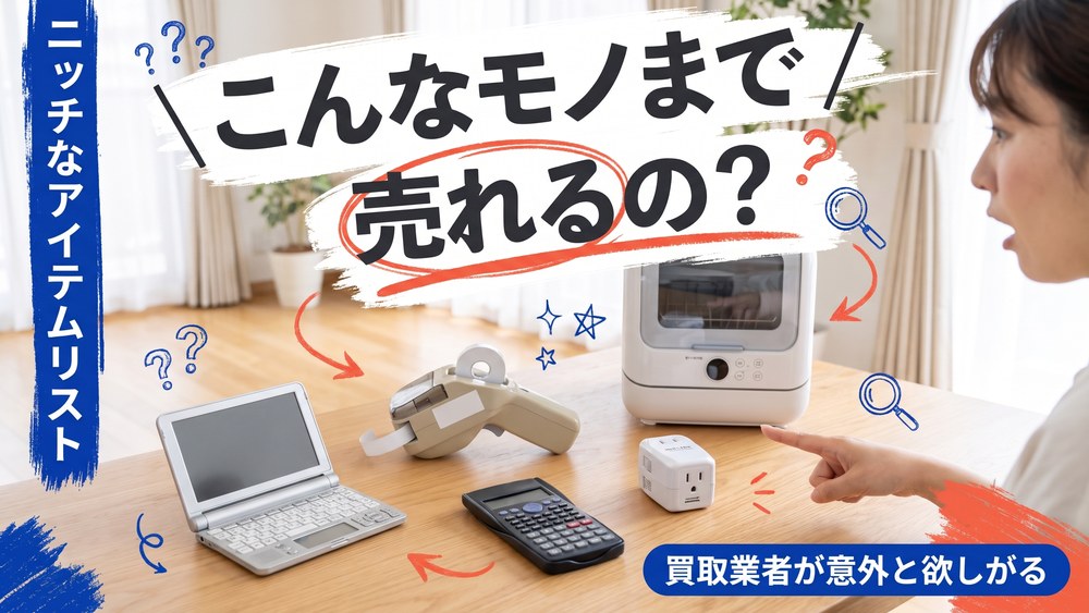こんなモノまで売れるの？買取業者が意外と欲しがるニッチなアイテムリスト